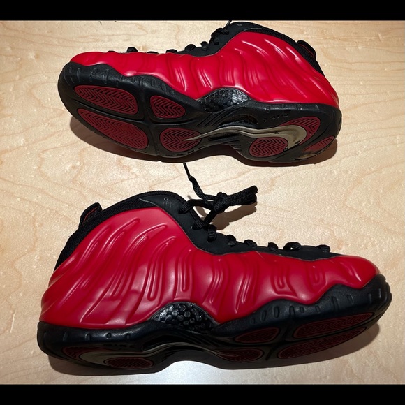 Nike foamposite pro red black size 10.5 wearable main image 7